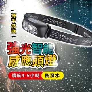 【享屋】智慧感應式頭燈(防潑水頭燈 頭燈 感應式頭燈 登山 露營)