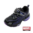 【Marvel 漫威】正版童款 黑豹 電燈運動鞋/帥氣個性 穿脫方便 台灣製 黑紫(MRKX36110)