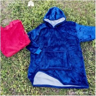 【May Shop】親子防寒衣 家居懶人衣加厚套頭電視毯保暖被防寒服