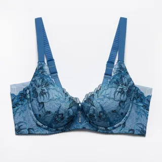 【MX 摩奇】大V美背 C90-95.DEF70-85罩杯內衣 ZB4394NO(克萊茵藍)