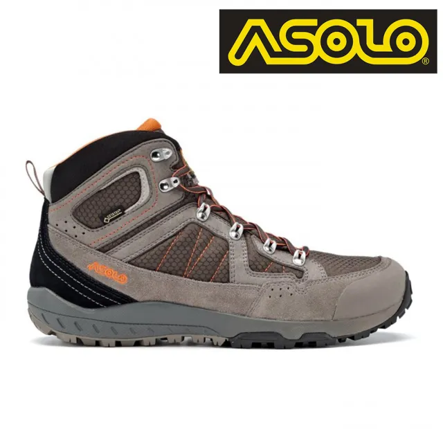 【ASOLO】男款 GTX 中筒輕量縱走鞋 LANDSCAPE GV A40506/A855(防水透氣、健行、黃金大底)