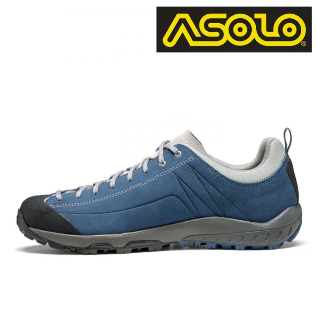 【ASOLO】男款 GTX 低筒輕量健走鞋 SPACE GV A40504/A697(防水透氣、輕量健行、黃金大底)