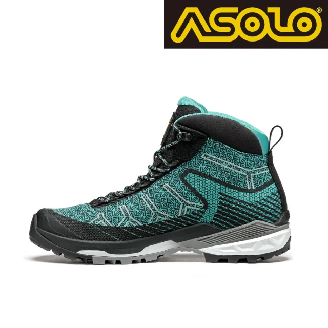 【ASOLO】女款 GTX 中筒郊山輕量健走鞋 FALCON EVO JACQUARD GV A40067/A559(防水透氣、黃金大底、健行鞋)