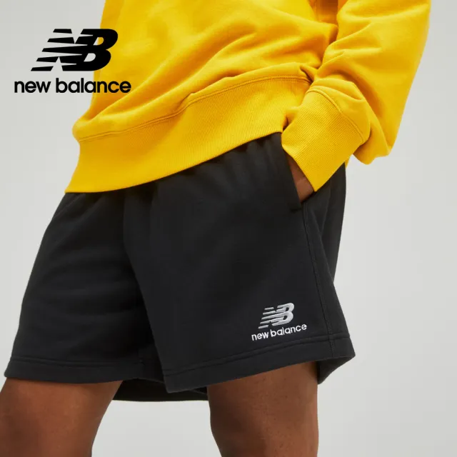 【NEW BALANCE】NB 棉質短褲_男性_黑色_US21500BK