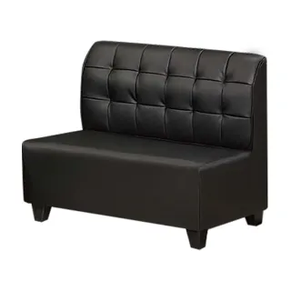 【IHouse】馬丁尼 海灣型皮沙發 雙人椅