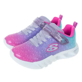 【SKECHERS】女童系列燈鞋 FLICKER FLASH(303703LPKMT)