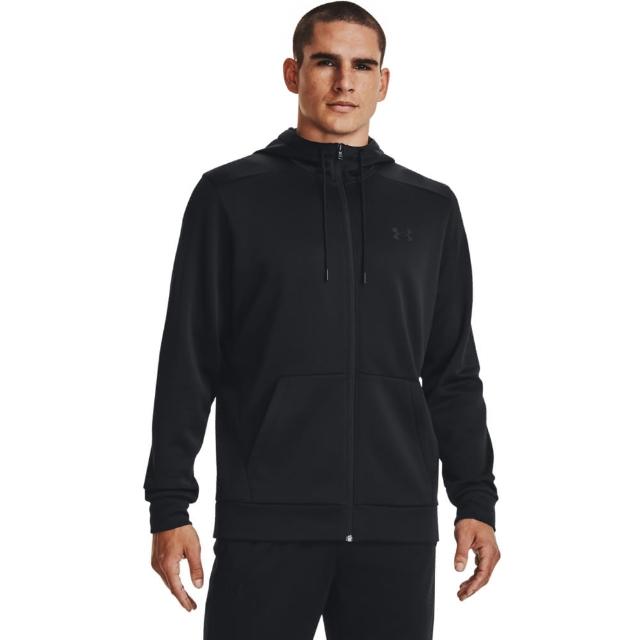 【UNDER ARMOUR】UA官方直營 男 Armour Fleece 連帽外套_1373357-001(黑色)