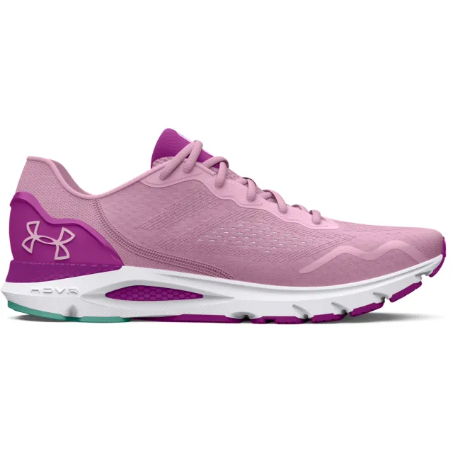 【UNDER ARMOUR】UA 女 HOVR Sonic 6慢跑鞋 運動鞋_3026128-603(飛速粉)