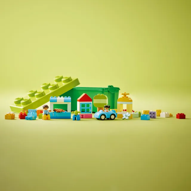 【LEGO 樂高】得寶系列 10913 顆粒盒(學齡前 嬰兒玩具 大顆粒 玩具車)