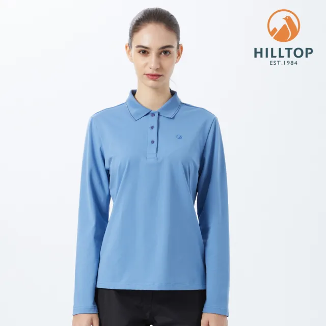【Hilltop 山頂鳥】男女款 吸濕/快乾/抗UV/彈性Polo衫(多款任選)