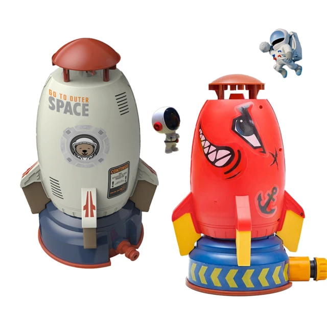 孩子國 飛天灑水火箭/噴水火箭/水壓火箭/戲水玩具(兩款可選)