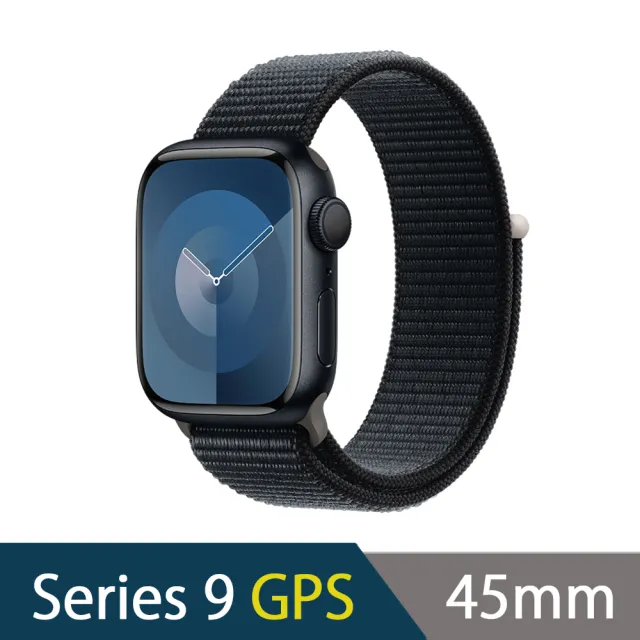 運動錶帶超值組【Apple】Apple Watch S9 GPS 45mm(鋁金屬錶殼搭配運動型錶環)