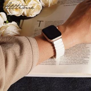 【ALL TIME 完全計時】Apple Watch 38/40/41/42（S10）mm 精緻方格陶瓷帶