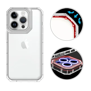 【RedMoon】APPLE iPhone 15 Pro Max 6.7吋 貓瞳盾氣墊防摔手機殼 鏡頭增高全包覆(i15ProMax)
