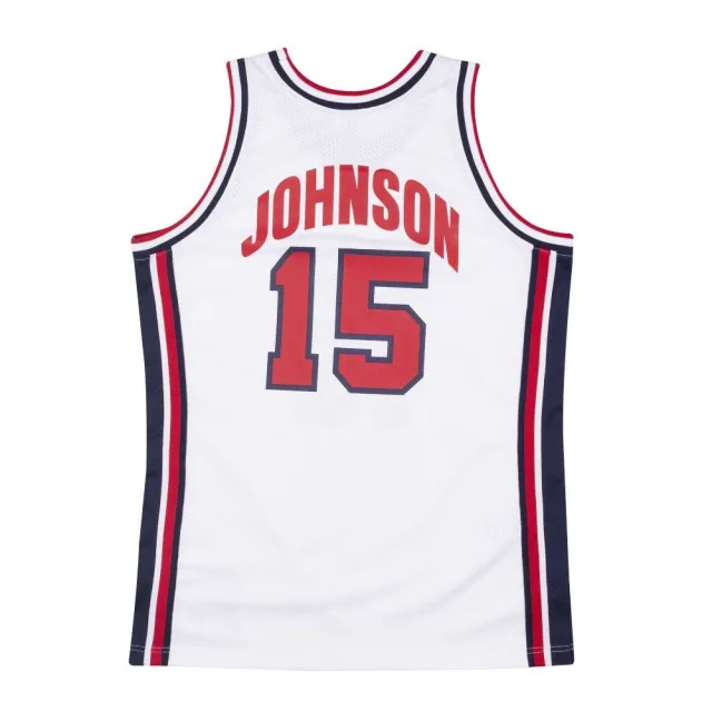 【NBA】M&N Authentic球員版復古球衣 92 Dream Team #15 Magic Johnson 白(AJY4AC19088-USAWHIT92EJH)