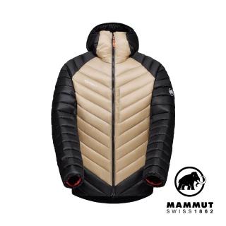 【Mammut 長毛象】Broad Peak IN Hooded Jacket Men 防潑水羽絨連帽外套 男款 薩凡納褐/黑 #1013-02960