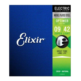 【ELIXIR】EXXG-19002 Optiweb 電吉他套弦(原廠公司貨 包膜技術創新推出)