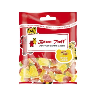 【Baren-Treff 派對熊】繽紛熱帶水果軟糖50g(果汁含量13% 六種熱帶水果 全素可食)