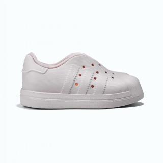 【adidas 愛迪達】運動鞋 童鞋 中童 大童 三葉草 adiFOM SUPERSTAR 360 C 白粉 IG0218