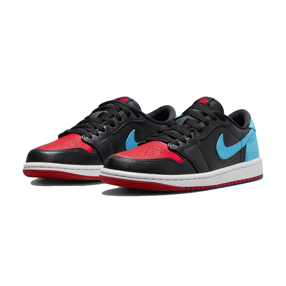 NIKE 耐吉】Air Jordan 1 Retro Low OG 女款黑紅藍反轉喬丹休閒鞋