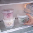 5入蔥花姜蒜透明保鮮盒(廚房收納盒 冰箱密封盒 水果瀝水保鮮盒 食物儲存容器)