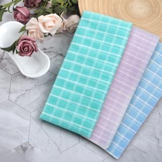 美彩方格洗澡巾-30x100cm-12條(洗澡巾)