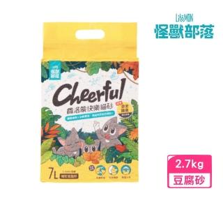 【怪獸部落】費洛蒙快樂貓砂-1.5mm 極細 7L/ 2.7kg（條型豆腐砂）(貓砂)