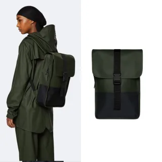 【RAINS官方直營】Buckle Backpack Mini 防水迷你版扣環後背包(2色任選)