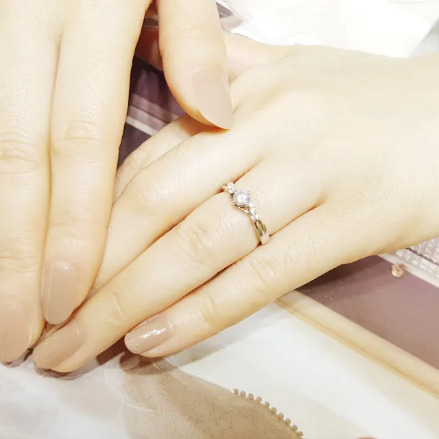 【彩糖鑽工坊】GIA 鑽石 30分 D成色 EX完美車工 鑽石戒指(愛的軌跡 系列)