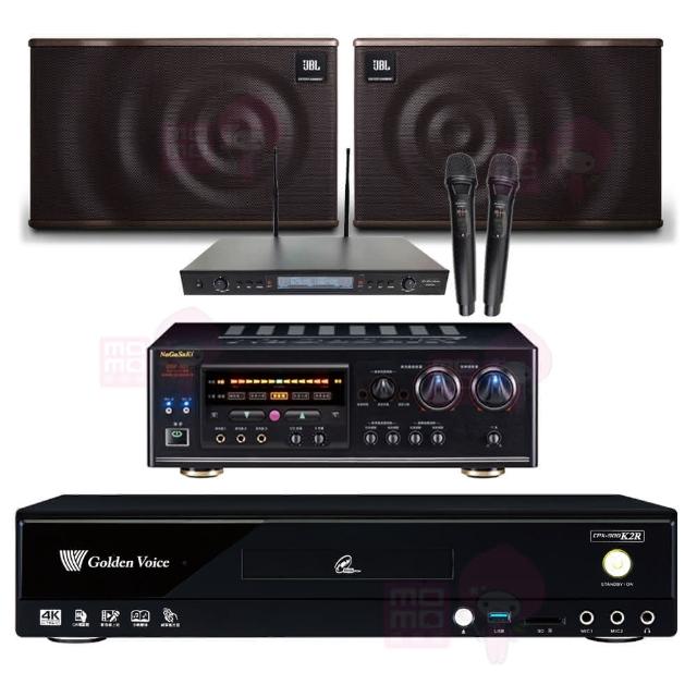 音圓品牌 JBL MK08 組為動圈式家用伴唱機，包含擴大機、喇叭及麥克風接收機，適閤家庭 KTV 娛樂。適用於家用環境，提供專業音質體驗。保固期為 2 年，擴大機/喇叭/麥克風接收機均保固二年，點歌機保固一年，消耗品及贈品無保固。輕鬆打造居家卡拉 OK 樂趣！