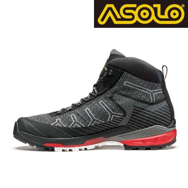 【ASOLO】男款 GTX 中筒郊山輕量健走鞋 FALCON EVO JACQUARD GV A40066/A392(防水透氣、黃金大底、健行鞋)
