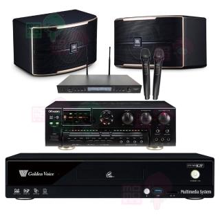 【金嗓】CPX-900 K2F+OKAUDIO AK-7+SR-889PRO+JBL Pasion 10(4TB點歌機+擴大機+無線麥克風+卡拉OK喇叭)