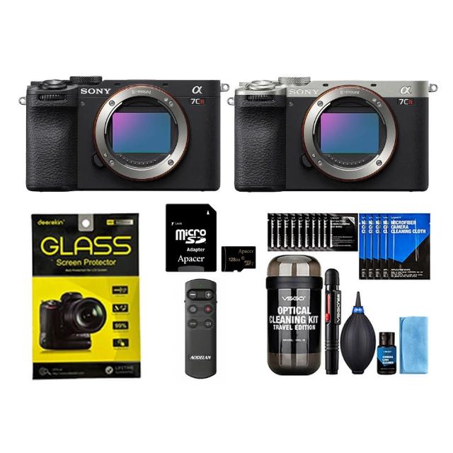 【SONY 索尼】全片幅相機 ILCE-7CR A7CR+128G記憶卡+鋼化貼+藍牙遙控器+DKL-15清潔組(公司貨 保固18+6個月)