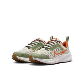 【NIKE 耐吉】慢跑鞋 女鞋 大童 運動鞋 緩震 AIR ZOOM PEGASUS 40 GS 米白綠 FV3645-381