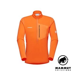 【Mammut 長毛象】Aenergy Light Half Zip Pull Men立領半拉鍊長袖排汗衣 柑桔橘 男款 #1014-03780