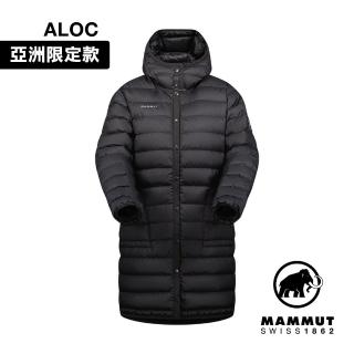 【Mammut 長毛象官方直營】Seon IN Cardigan long AF W 日系長版羽絨連帽開襟外套 女款 黑色 #1013-02920