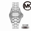 【Michael Kors 官方直營】Everest 經典鑲鑽羅馬數字多功能女錶 銀色不鏽鋼錶帶 手錶 40MM MK7403