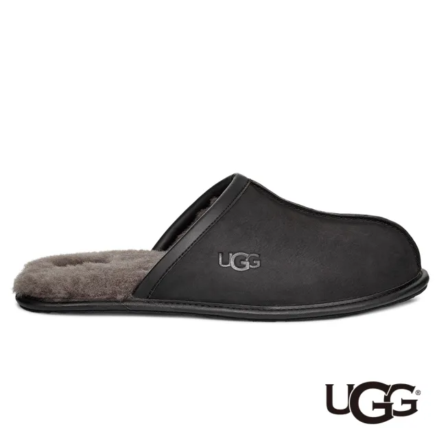 【UGG】男鞋/穆勒鞋/毛毛拖/懶人鞋/Scuff(黑色-UG1108192BLK)