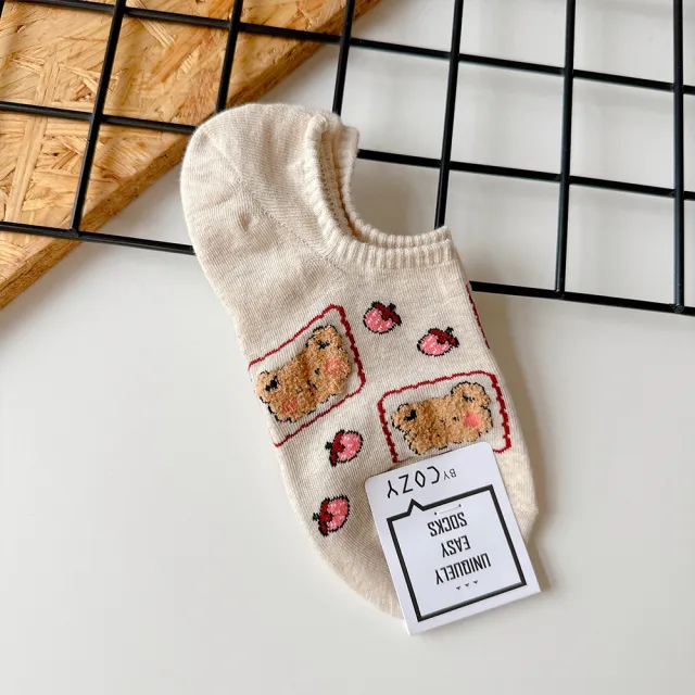 【Socks Form 襪子瘋】水果動物韓系棉質隱形襪/踝襪/女襪(6款)