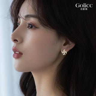 【Golicc】耳環 旋轉 風車(618 七夕 情人節 生日 飾品 耳釘 耳飾 耳墜 禮物)