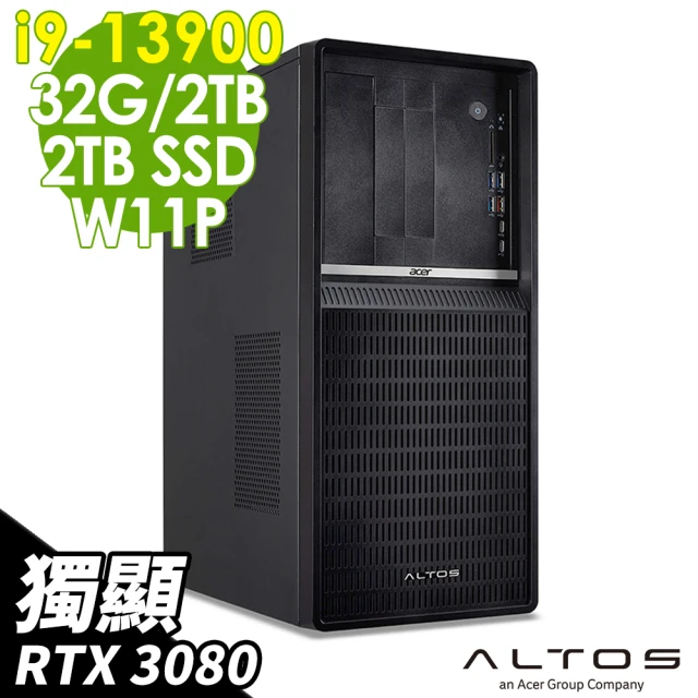 Acer 宏碁 i9 獨顯RTX 繪圖工作站(Altos P130F9/i9-13900/RTX3080/32G/2TSSD+2TB/W11P)