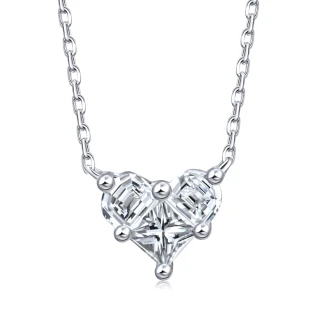 【點睛品】Lady Heart 15分 甜美心形 18K金鑽石項鍊
