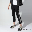 【KERAIA 克萊亞】美式復古運動風邊帶設計休閒褲