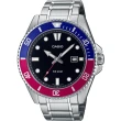【CASIO 卡西歐】可樂圈水鬼 槍魚 200米潛水錶 運動手錶 考試手錶 學生錶 畢業禮物(MDV-107D-1A3V)