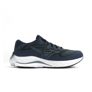 【MIZUNO 美津濃】WAVE RIDER 27 男鞋 緩震 慢跑鞋 運動鞋 藍黑(J1GC237502)