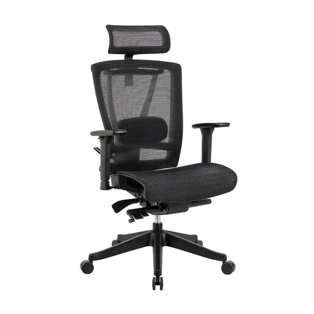 【ERGO CHAIR 2】意式多功能底盤德國網黑色人體工學電腦椅(人體工學椅 辦公椅)