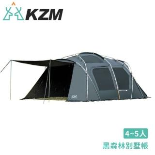 【KZM】KAZMI 韓國 BLACK GEOPATH 黑森林別墅帳/K9T3T005/家庭帳/露營帳篷/睡帳(悠遊山水)