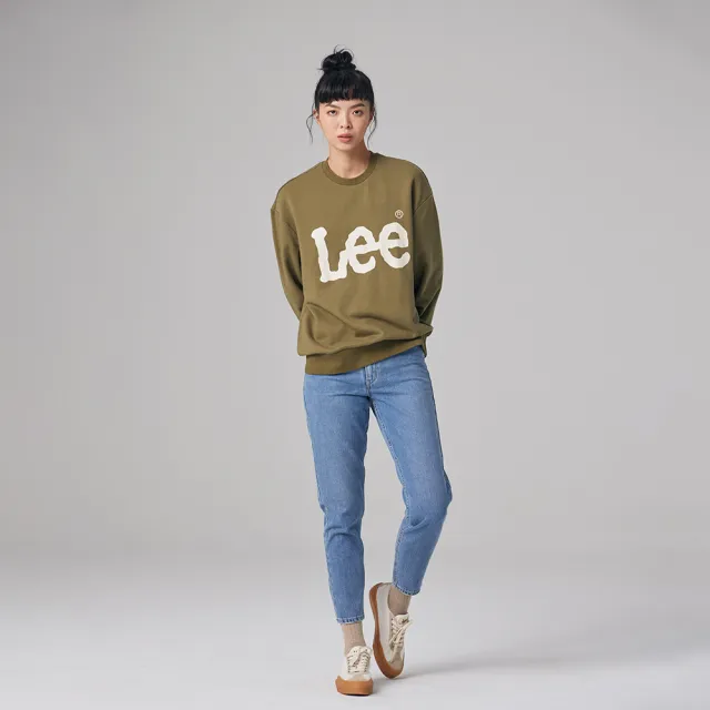 【Lee】女裝 牛仔褲 / 413 高腰標準小直筒 中藍洗水(LB317097043)