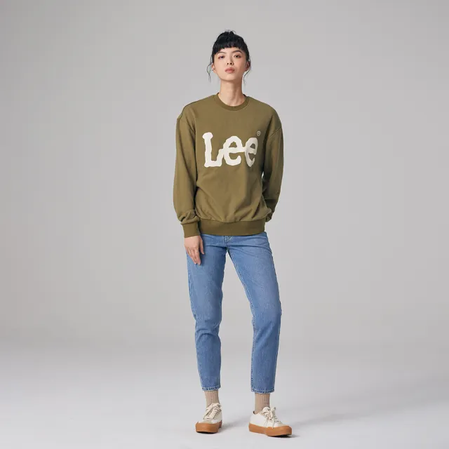 【Lee】女裝 牛仔褲 / 413 高腰標準小直筒 中藍洗水(LB317097043)