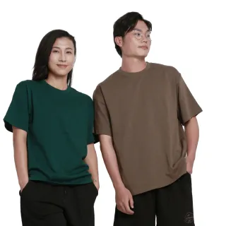 【GODSON】男女 8.3oz重磅落肩款(寬版工裝素T 男女厚磅素色T)
